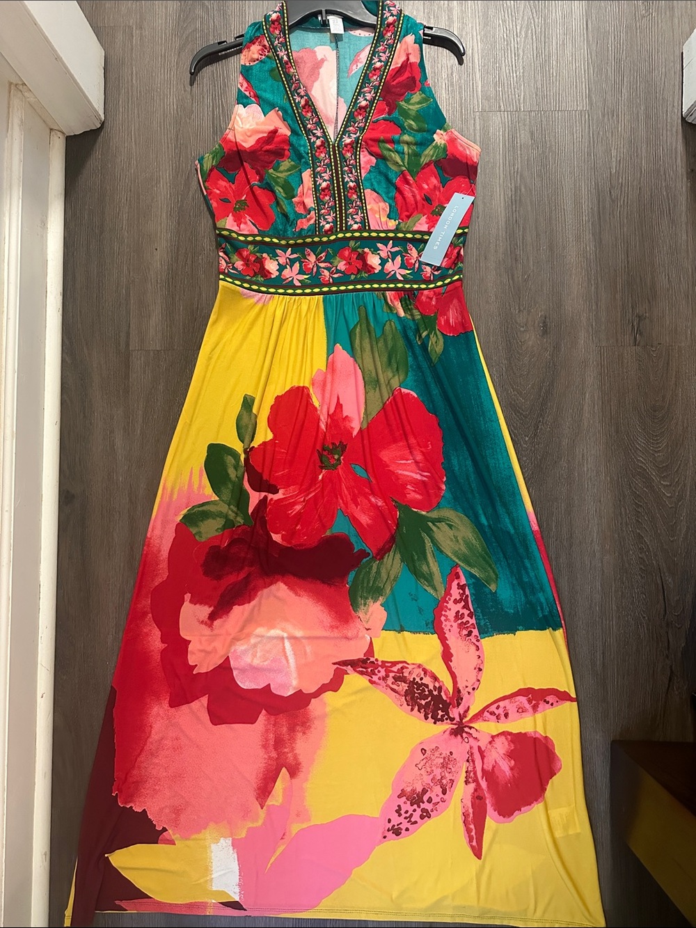 London Times Vibrant Floral Maxi Dress size 10